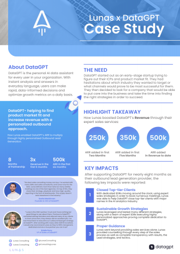 Lunas x DataGPT screenshot 1