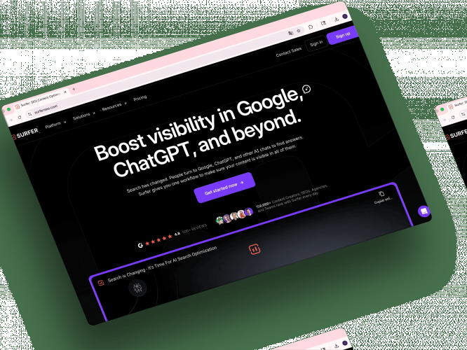 SURFER SEO screenshot 2