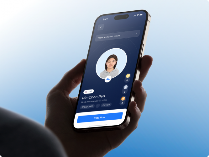 DFE: Blockchain Fan Voting Mobile Application screenshot 4