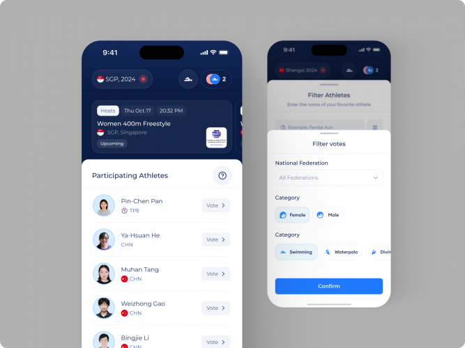 DFE: Blockchain Fan Voting Mobile Application screenshot 5