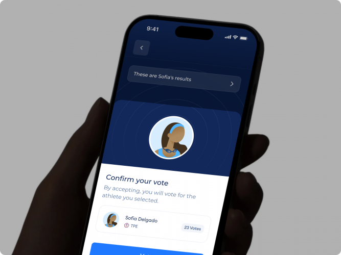 DFE: Blockchain Fan Voting Mobile Application screenshot 3