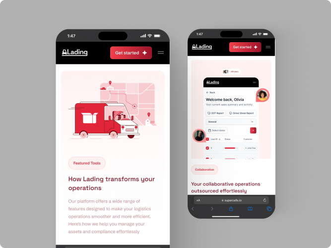 Lading: Logistics TMS Platform & MVP Development screenshot 2
