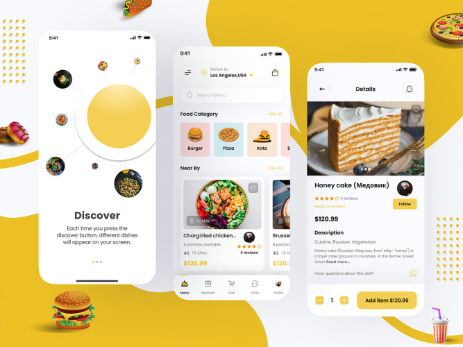 Food Delivery App Design screenshot 1