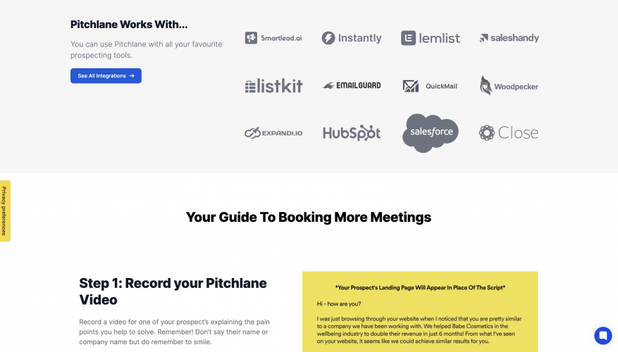 PitchLane | B2B SaaS Microsite Builder & Sales Engagement Platform. screenshot 3