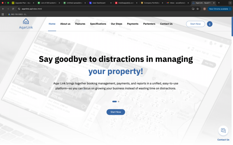 AqarLink | Saudi Property Management SaaS screenshot 1