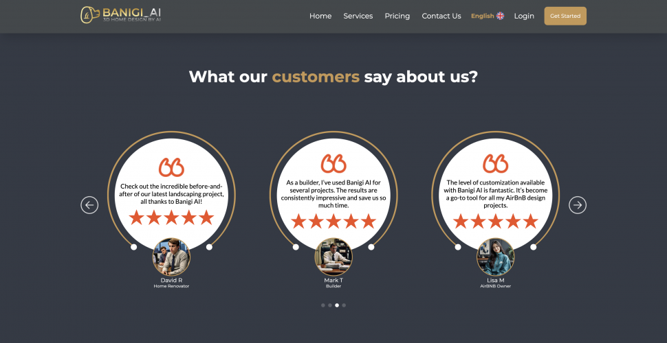 Banigi AI | Web-Based Interior Design Platform. screenshot 2