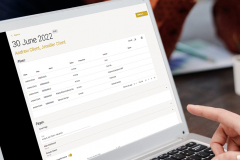 Client wealth reporting application