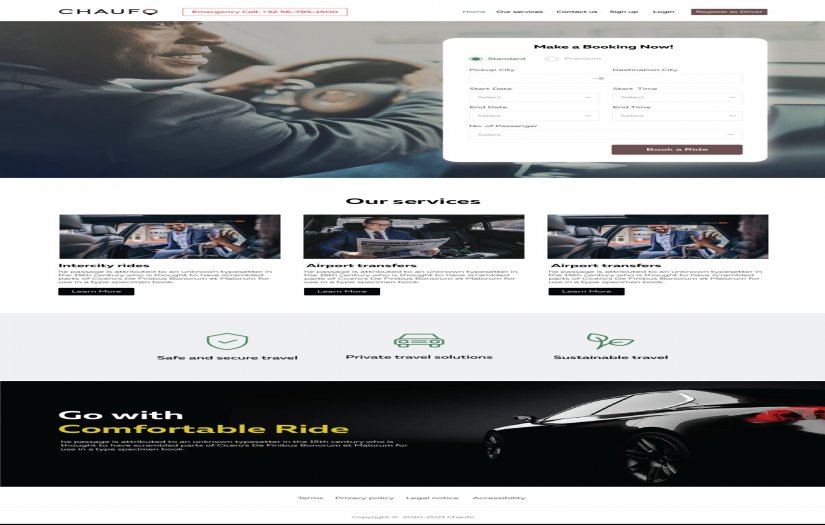 Car Hire & Driver Hailing & Trip Booking Platform screenshot 1