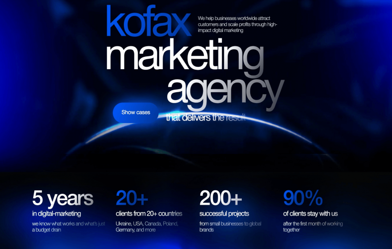 UI / UX Website Design for a Marketing Agency screenshot 4