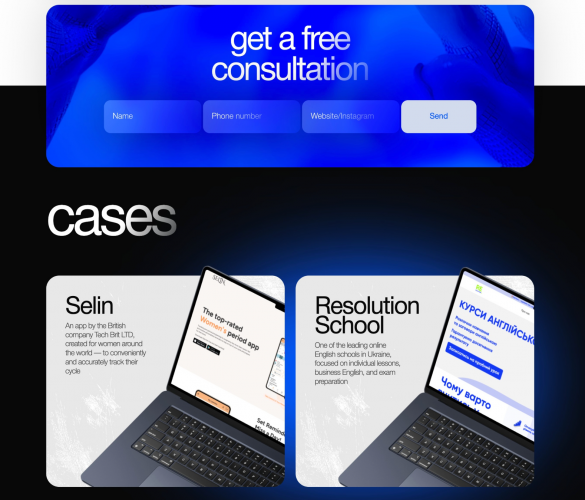 UI / UX Website Design for a Marketing Agency screenshot 2