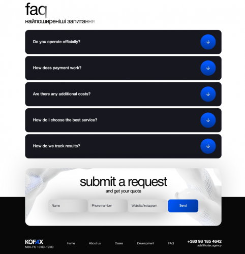 UI / UX Website Design for a Marketing Agency screenshot 3