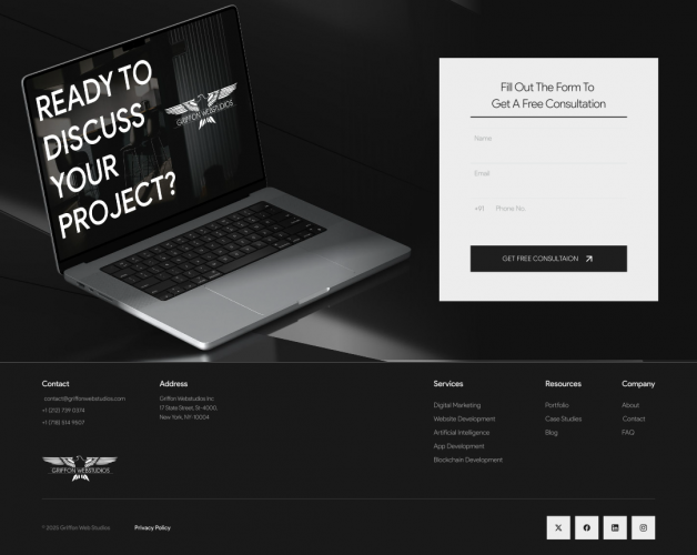 UI / UX Website Design for a Webstudio screenshot 5