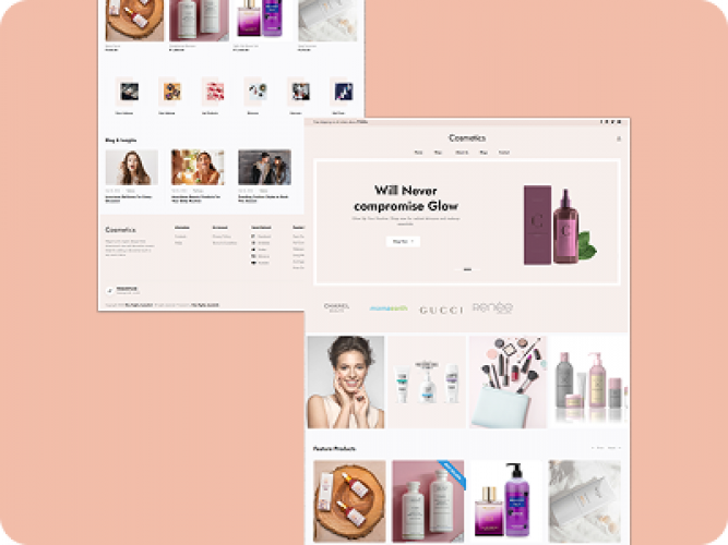 Cosmetics Company E-commerce screenshot 1