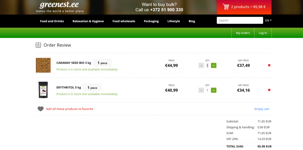 Greenest: Creating an eco-product marketplace from scratch screenshot 1