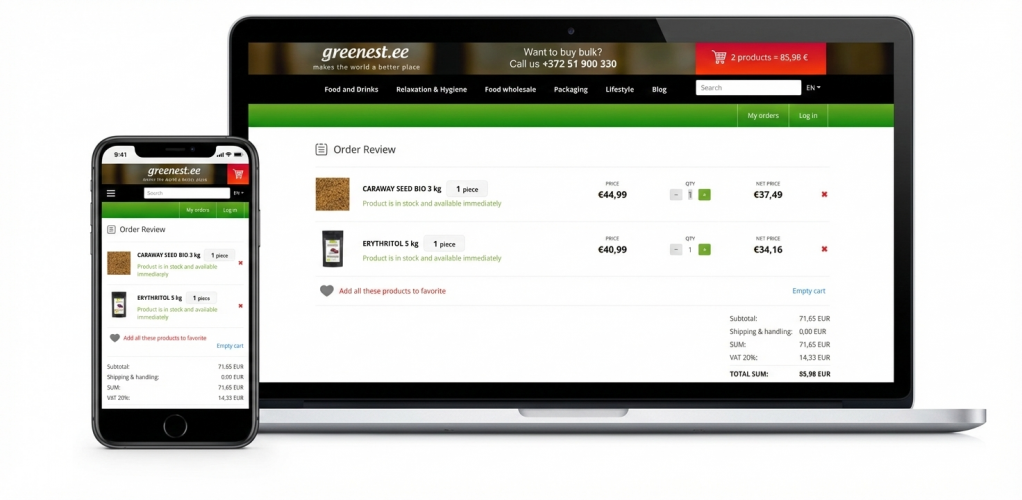 Greenest: Creating an eco-product marketplace from scratch screenshot 2
