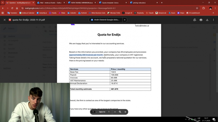 Email AI Agent: Auto-Replies & PDF Quote Generation screenshot 4