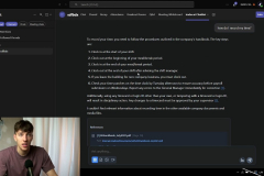 A company-owned, secure internal chatbot retrieving docs from cloud