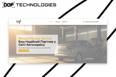 Landing page for Renault Partner Service