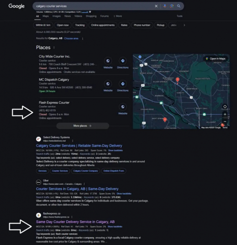 Building a courier brand from zero in Calgary screenshot 1
