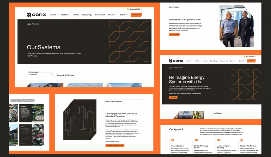Corix: Building a sleek, user-friendly website for a brand in transition screenshot 2