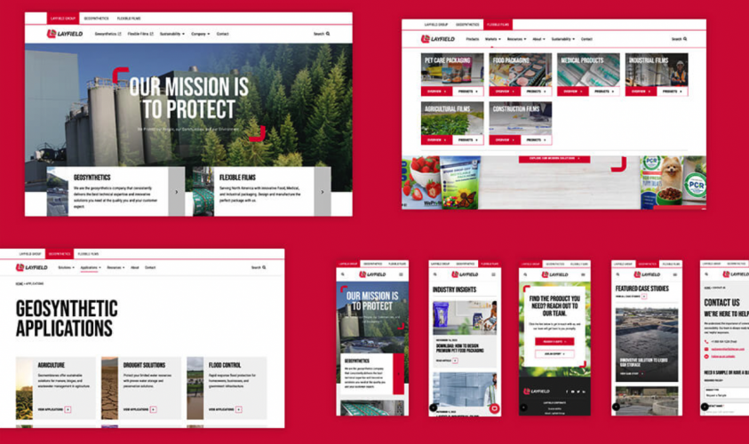 Layfield Group: 10X qualified leads thanks to a new website screenshot 1