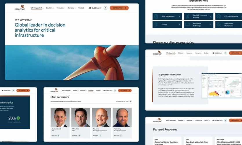 Copperleaf: Increasing users by 164% with a UX-driven new site screenshot 3