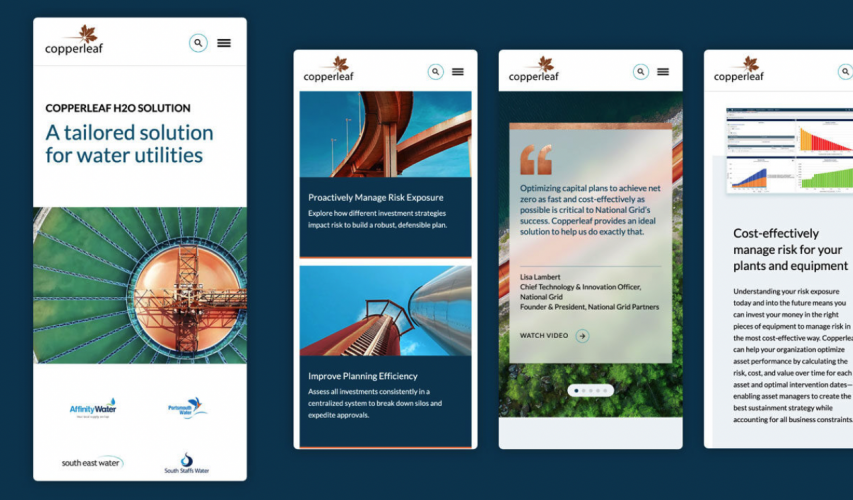 Copperleaf: Increasing users by 164% with a UX-driven new site screenshot 2