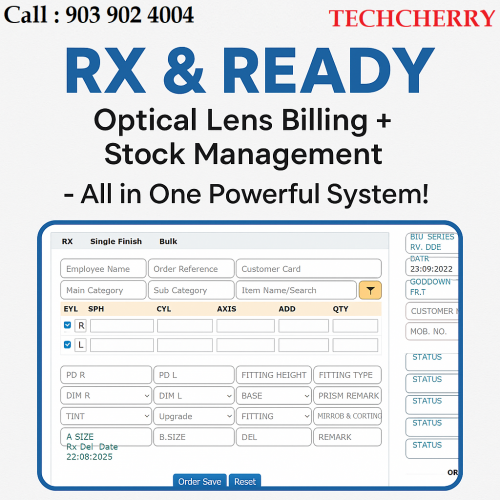 Spectacle Lens Billing & Stock Management Software for Optical Stores screenshot 1