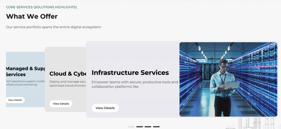 Website design for Constellation-gc screenshot 2