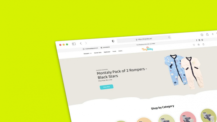 E-Commerce (Babywear & Accessories) screenshot 1