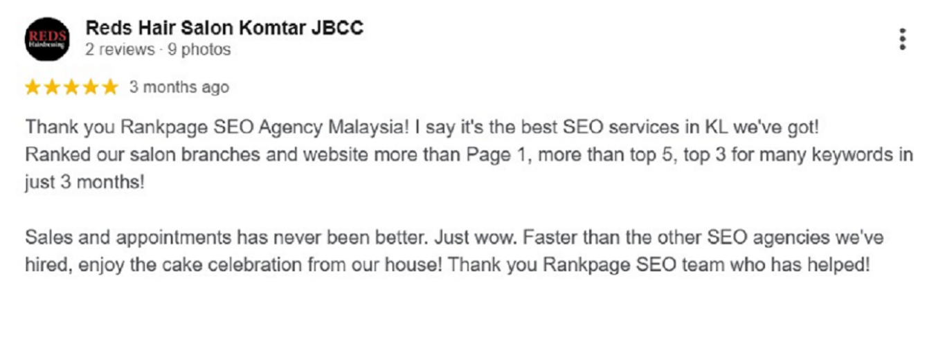 Reds Hair Salon screenshot 1