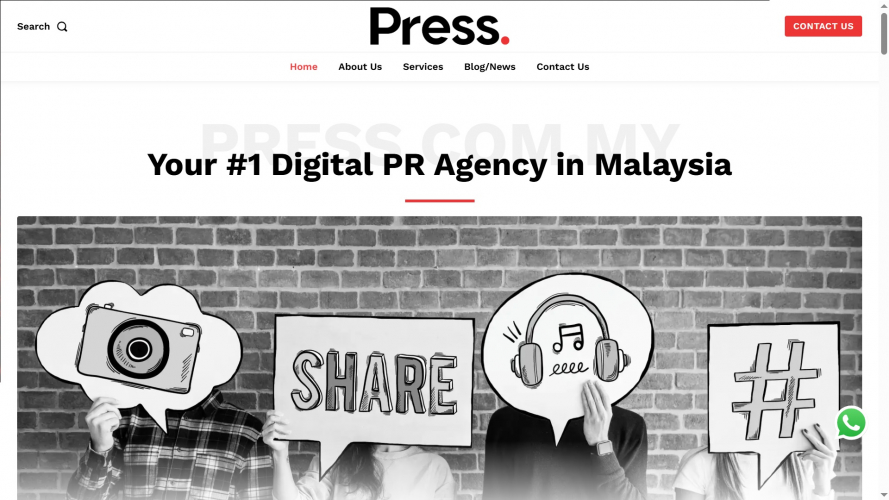 Press.com.my – Digital PR & Press Release Agency screenshot 1