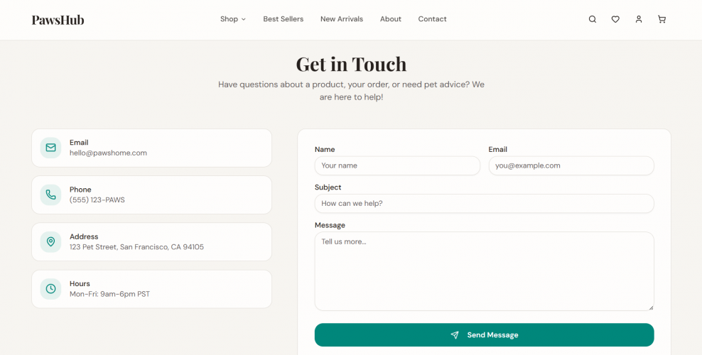 PetCare Market: Modern Pet Products E-commerce Store screenshot 4