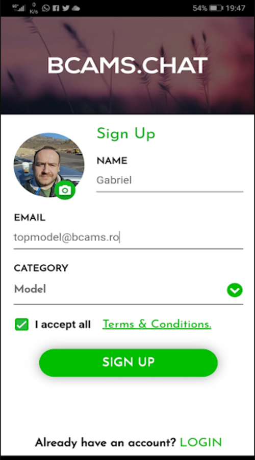 BCAMS.CHAT (Chatting app) screenshot 2