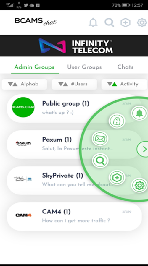 BCAMS.CHAT (Chatting app) screenshot 3