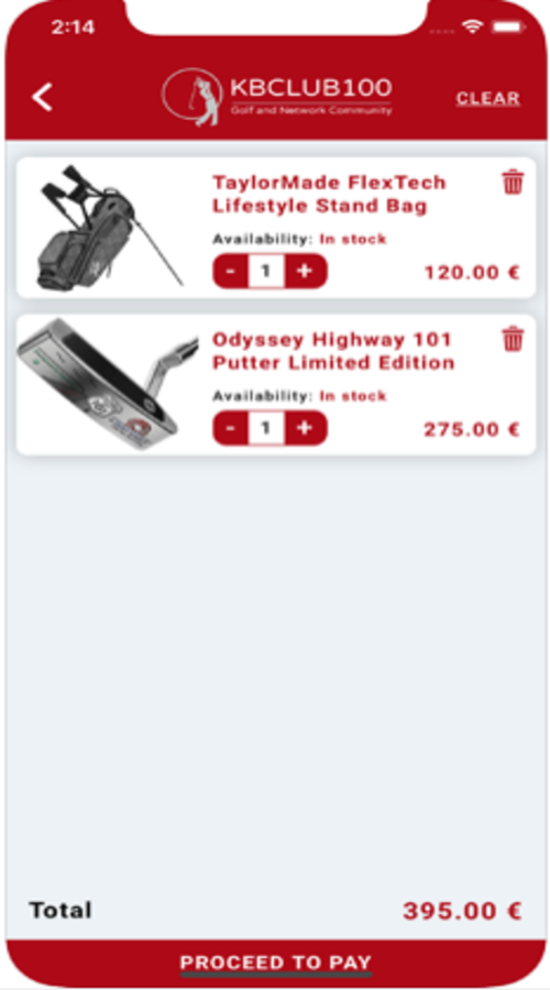KBCLUB100 (Golf club products ecommerce app) screenshot 8