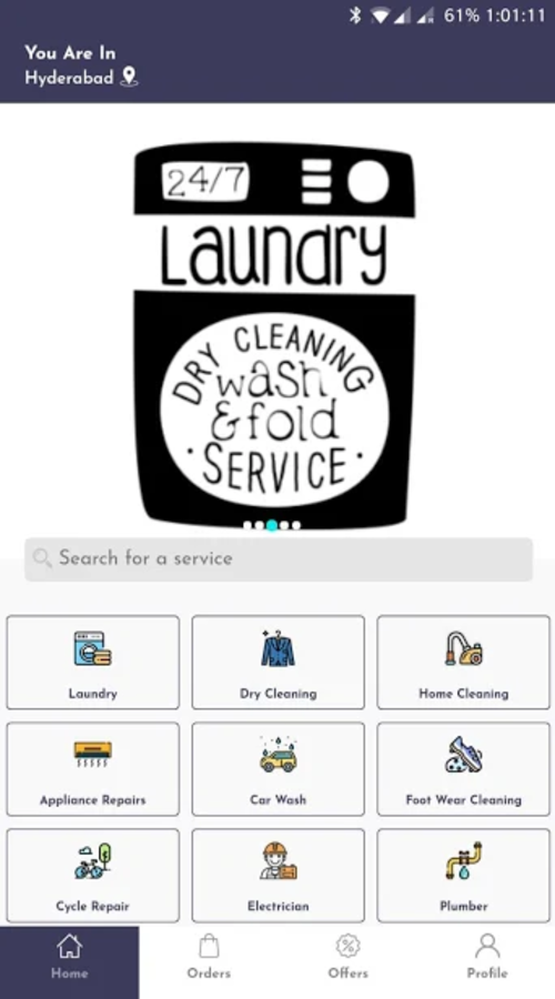 HeyWallE (UrbanClap clone app) screenshot 1
