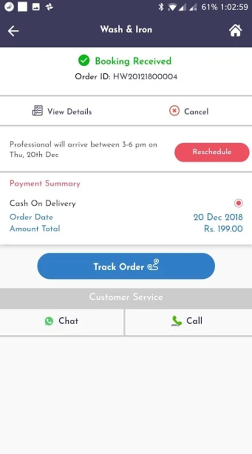 HeyWallE (UrbanClap clone app) screenshot 5