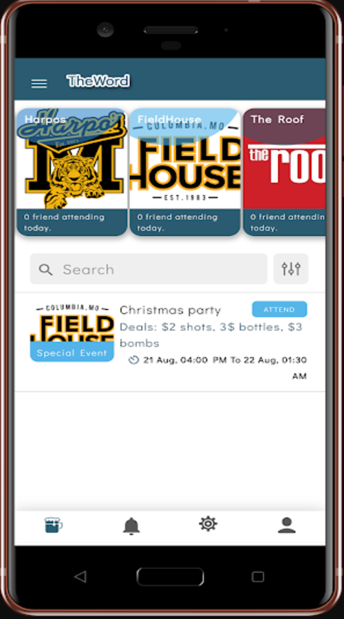 TheWord (Nightlife/bars/friends/lifestyle app) screenshot 3
