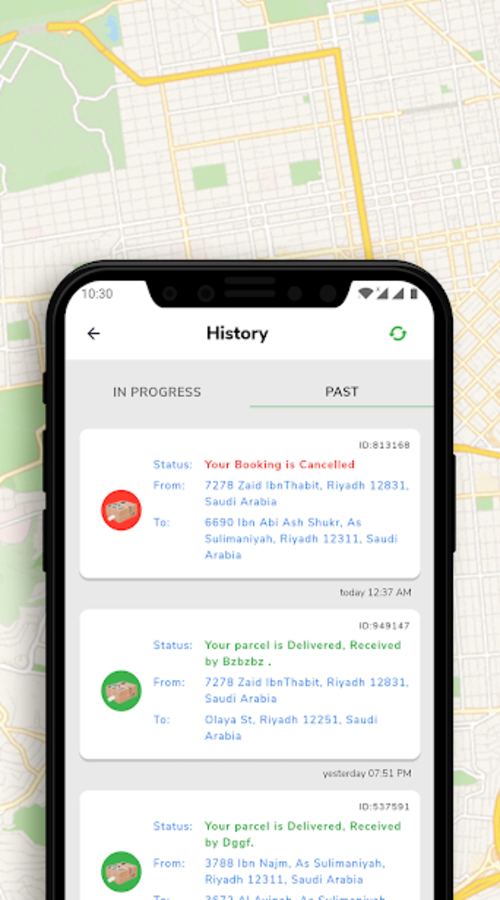 Clickago (Parcels/Goods/Food delivery app) screenshot 4