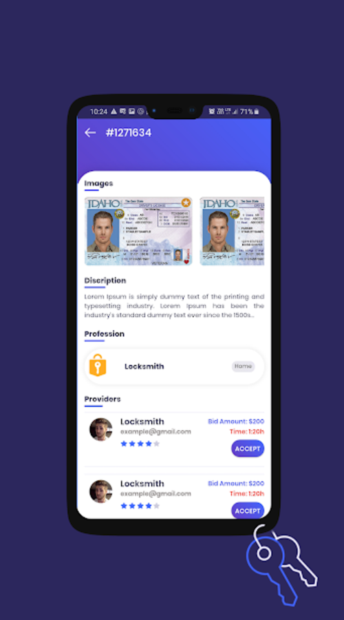 Emergency Keychain (Locksmiths and tow trucks on-demand app) screenshot 4