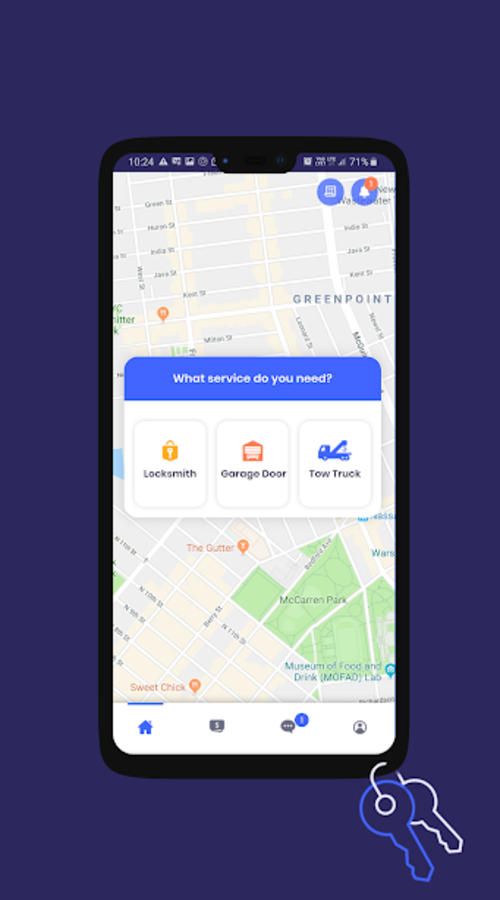 Emergency Keychain (Locksmiths and tow trucks on-demand app) screenshot 6