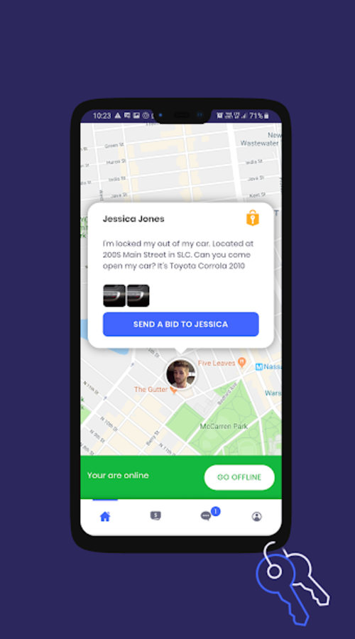 Emergency Keychain (Locksmiths and tow trucks on-demand app) screenshot 8