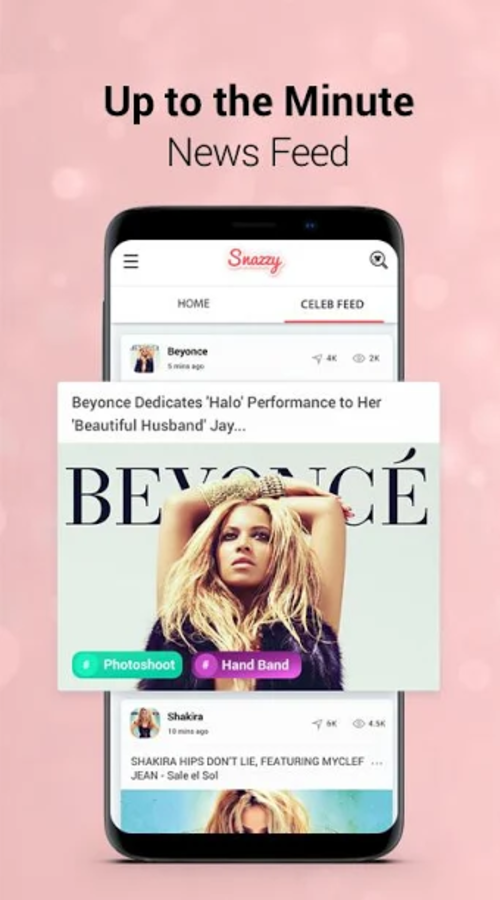 Snazzy (Celebrity news/gossips/ecommerce/social networking app) screenshot 2