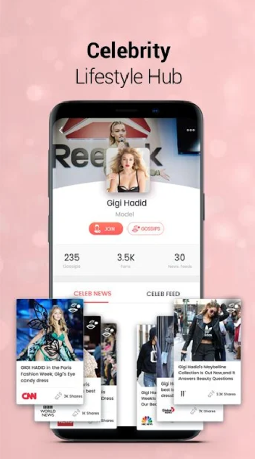 Snazzy (Celebrity news/gossips/ecommerce/social networking app) screenshot 4