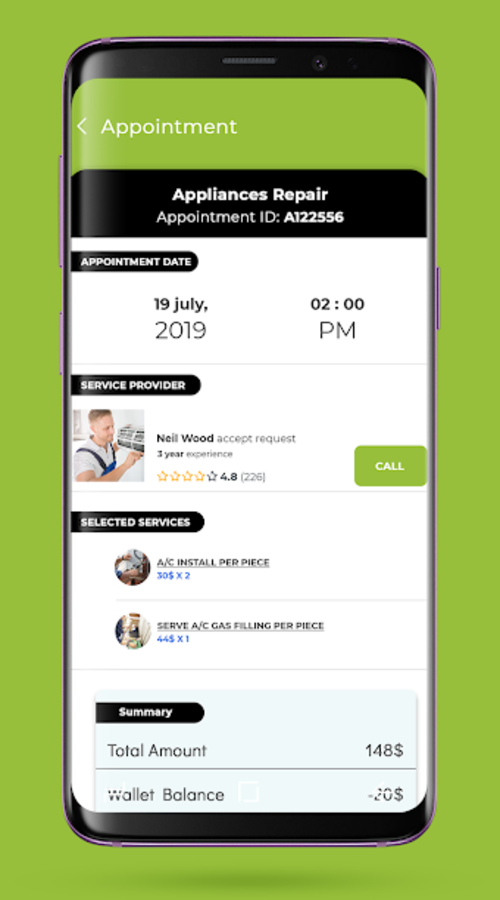 Apmot (Home services on-demand app) screenshot 1