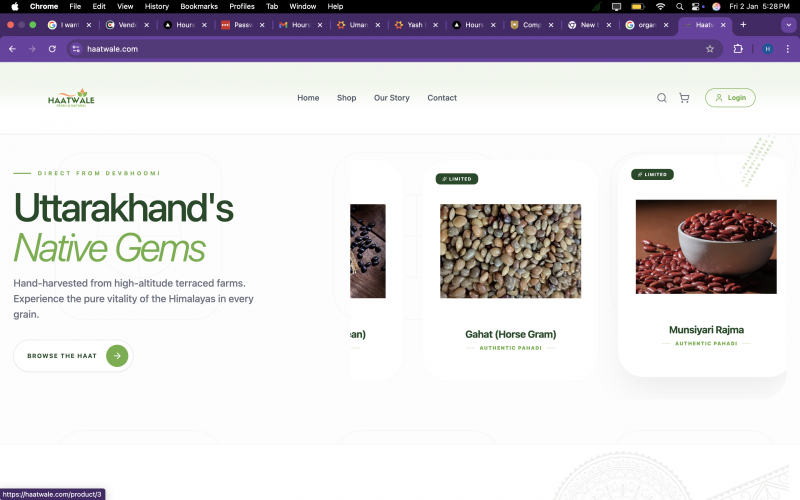organic e-commerce screenshot 2