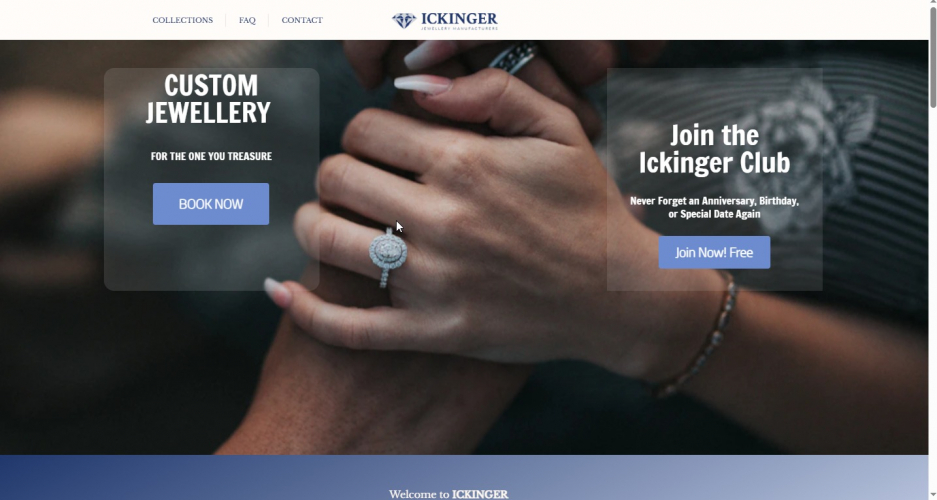 ICKINGER Jewellery Manufacturers screenshot 1