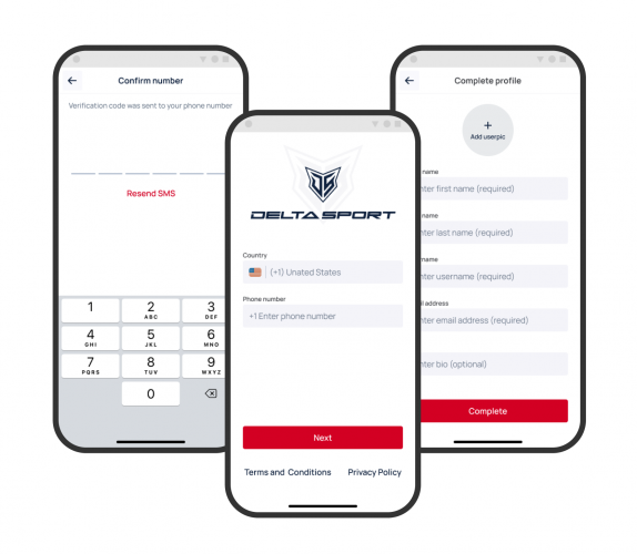 Deltasport - Sports Platform for Creators and Spectators screenshot 1