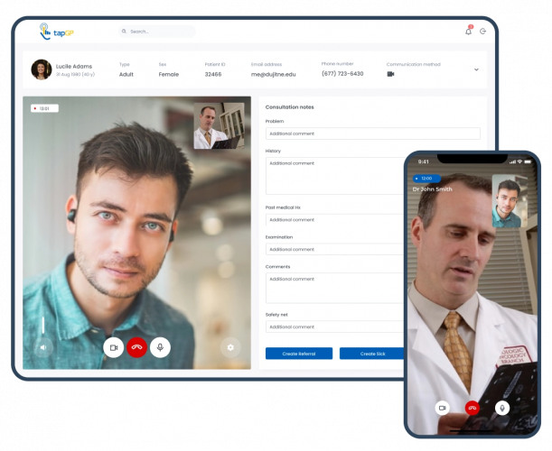 TapGP - Telemedicine appointments management system screenshot 2